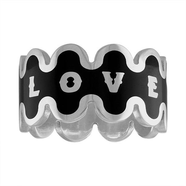 Love Wave Enamel Ring