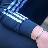 Silver Multi-color Cuff Bracelet