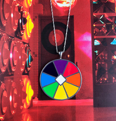 silver rainbow pendant